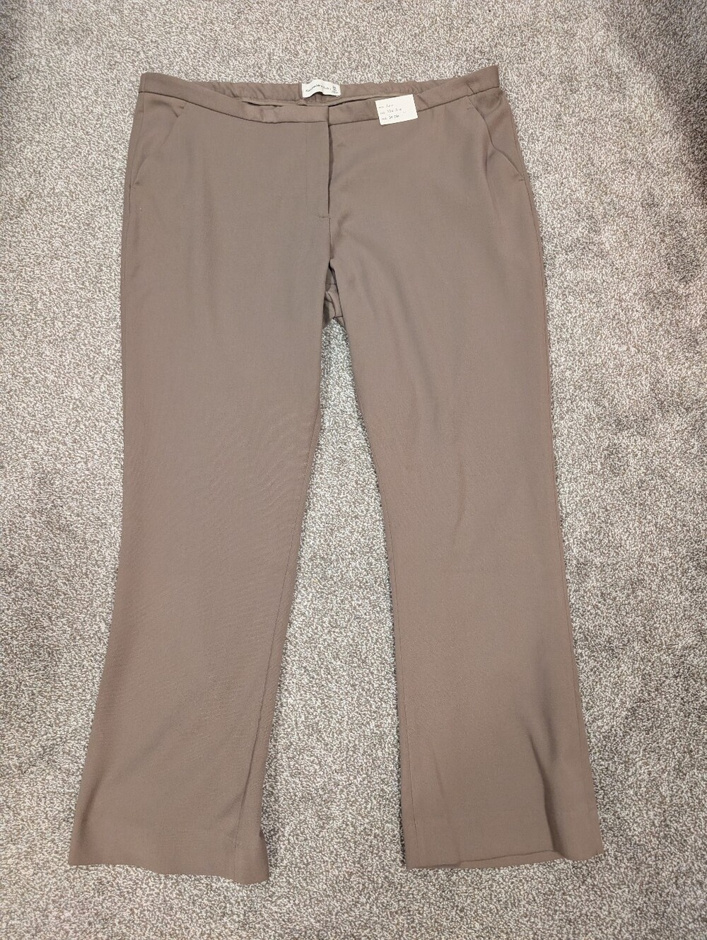 Abercrombie & Fitch Women's Taupe Low Rise Slim Boot Dress Pants Size 34